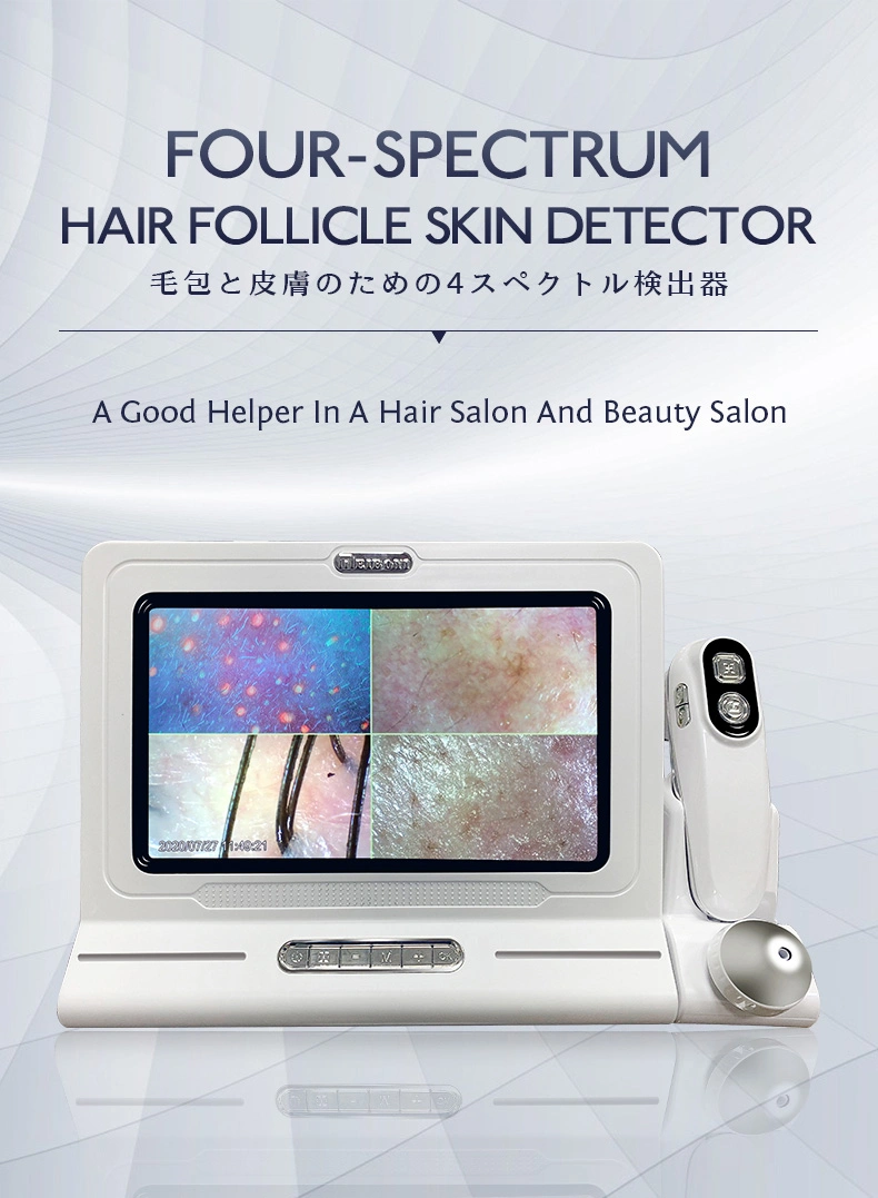 Meicet Double Lens HD Screen Hair Follicle Testing Hair Analysis Machine Beauty Salon Four-Spectral UV Light Facial Skin Analyzer
