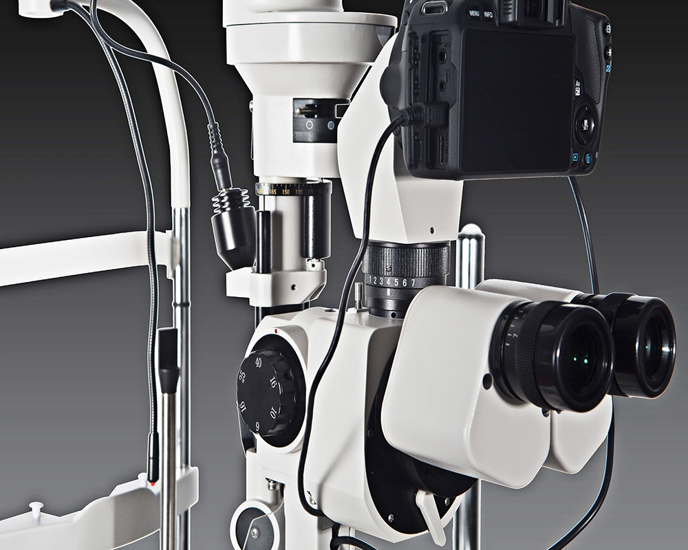 High Quality Photography Exam Mecan Slm-3 Wood Table Ophthalmic Digital Slit Lamp