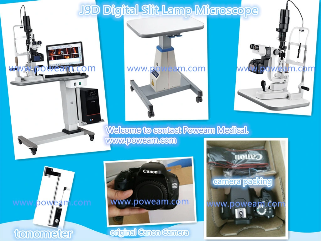 Ophthalmology Digital Slit Lamp with Canon Camera (J9D)