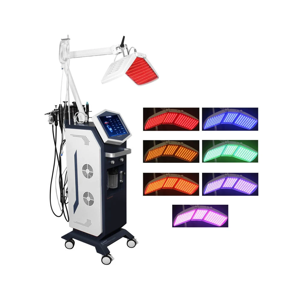 2022 5 Color Hair Growth Oxygen Jet PDT LED Light Therapy Facial Micro Current Face Lifting Machine